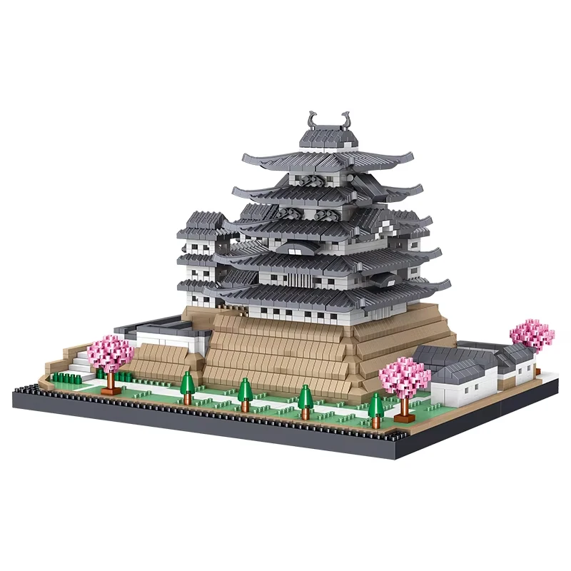 Blocs de construction château Himeji créatifs, 2660 pièces, modèle de ville de renommée mondiale, vue sur la rue, Architecture, briques à assembler, jouet cadeau pour enfant