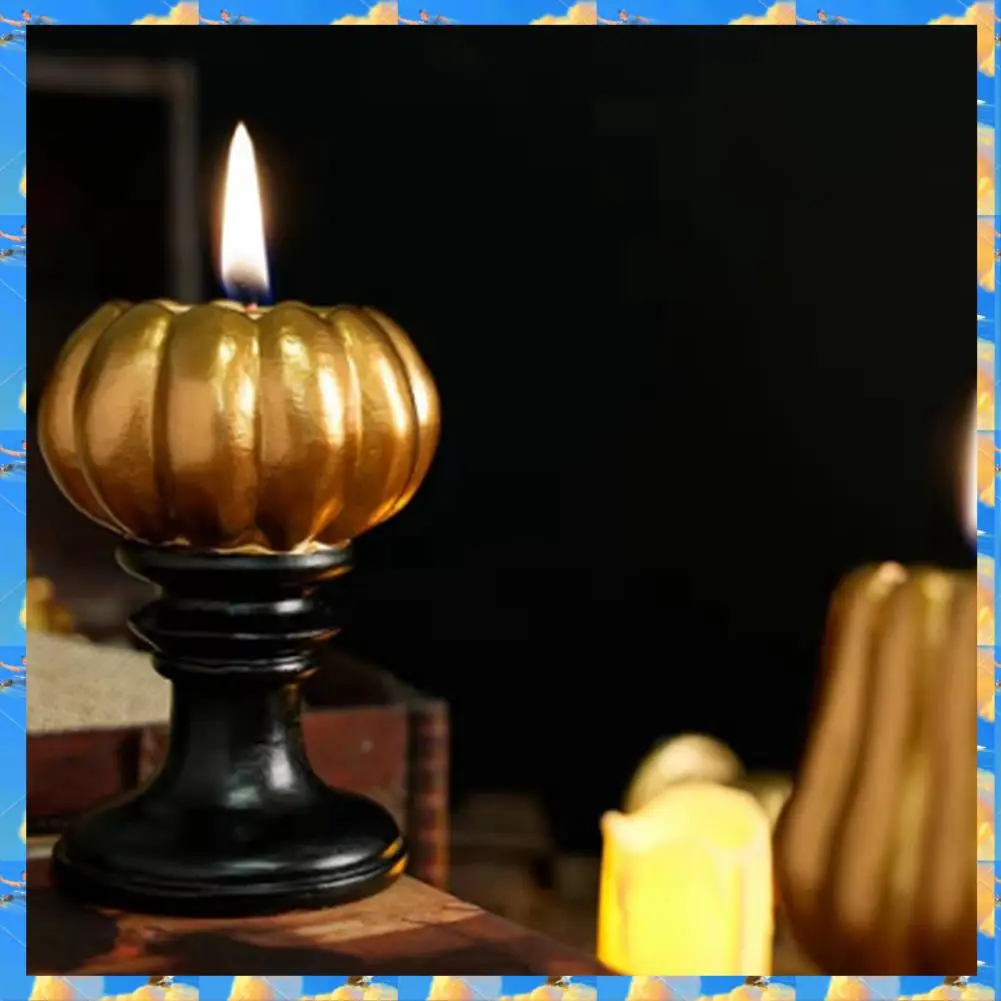 FTS هالوين الديكور اليقطين شمعة حامل زخرفة سطح المكتب الديكور شمعة حامل الراتنج شمعة حامل حلية #2