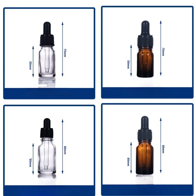 Glass dropper bottle