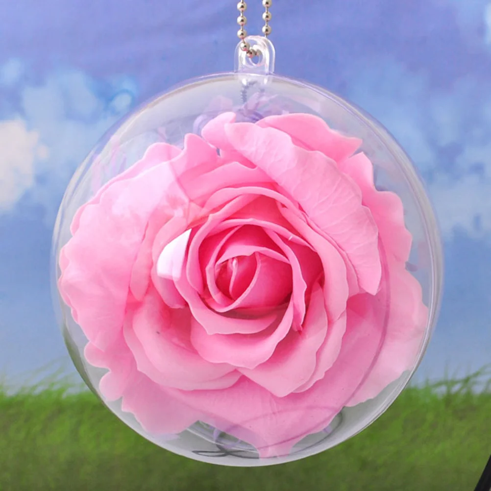 

12Pcs Clear Fillable Christmas Balls 10cm Xmas Tree Hanging Ornaments Indoor Outdoor Party Decorations Christmas Balls