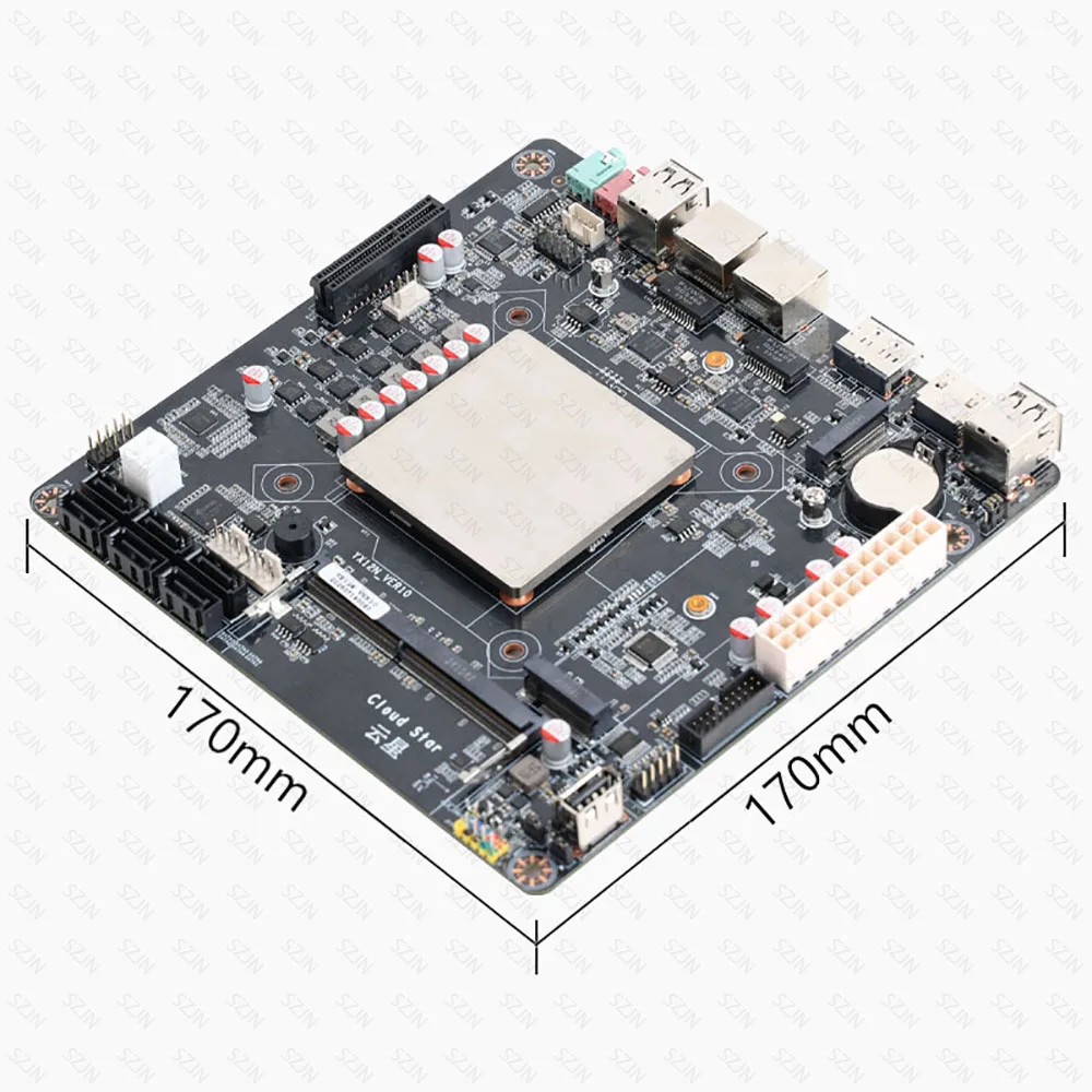 DIY NAS 지원을 위한 미니 ITX 마더보드 N100, DDR4 최대 32GB, 2*2.5G RJ45, 6*SATA3.0, 2*M.2 NVME, 저전력 소비 마더보드 썸네일 4