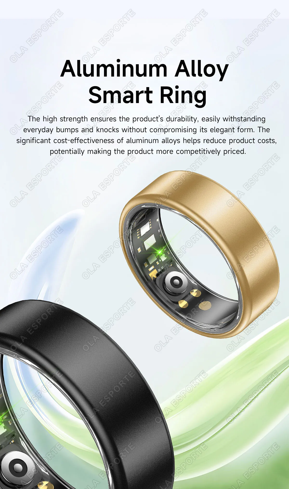 2026 Smart Ring für Damen, Herren und Paare, SmartRing mit Herzfrequenzmesser, wasserdicht, Sportmodi, superleicht, hautfreundlich, Armband R88 – Detail 4