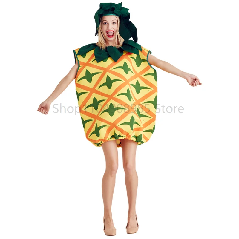 

Pineapple Cosplay Costume with Fruits Design for Halloween Performance Unisex Pineapple Cosplay Costume for Cosplay Enthusiasts