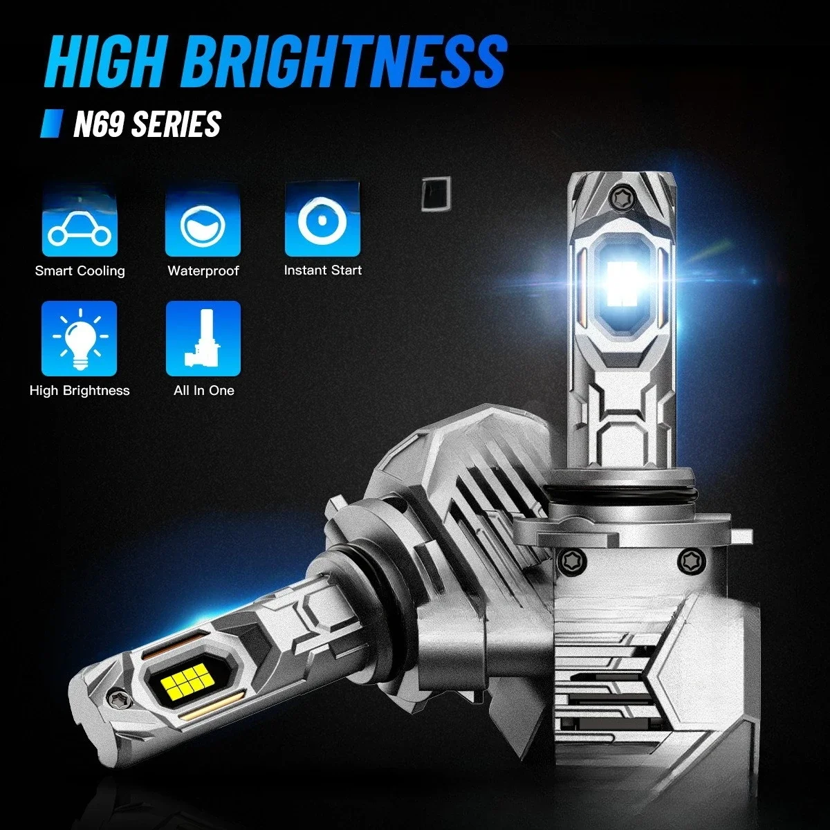 New light bulbs, popular car LED headlights in Europe and America