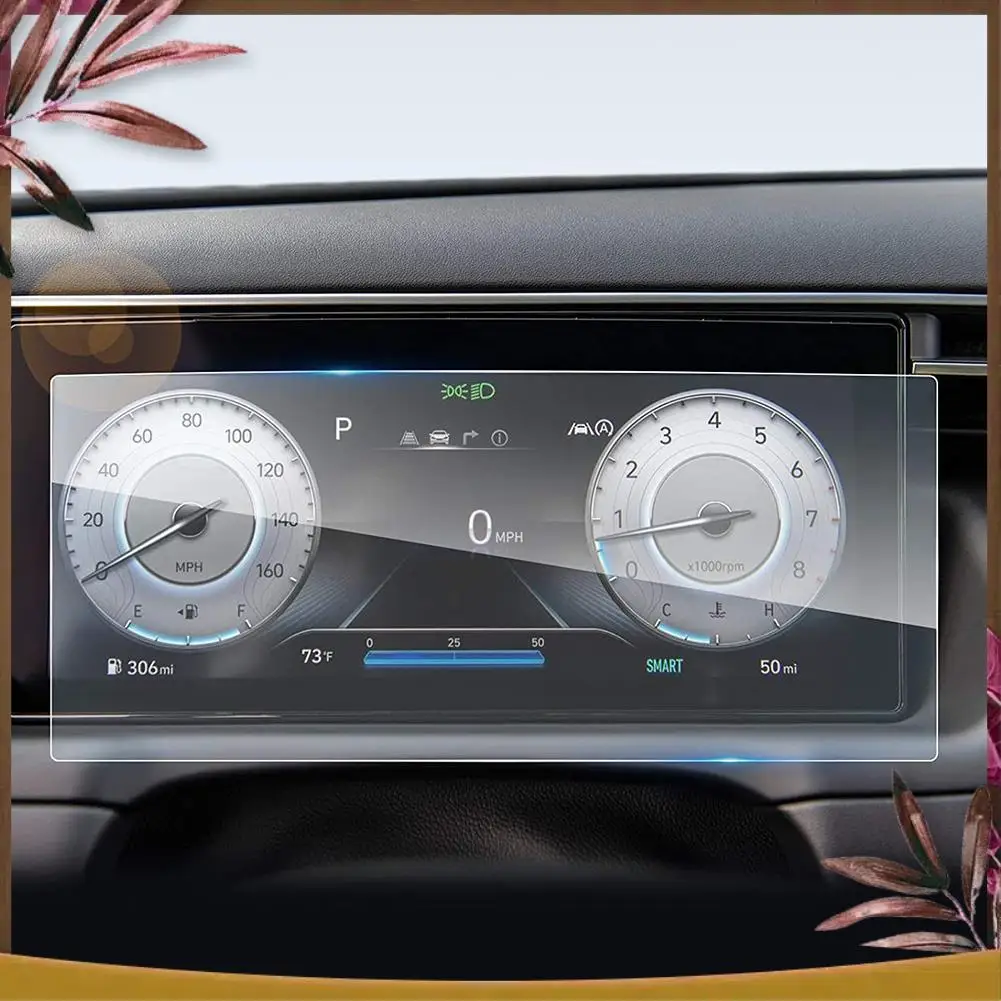 

AB59-For Hyundai Tucson 2021+ 10.25-Inch Car Dashboard Display Screen Film Protection Instrument Screen Tempered Glass Film