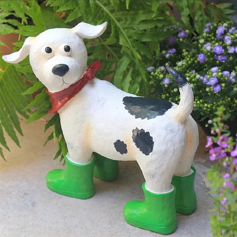 

Outdoor Ornaments Dog Floor Garden Layout Courtyard Landscaping Balcony Home Cartoon Animal Ornaments Yard Decoration