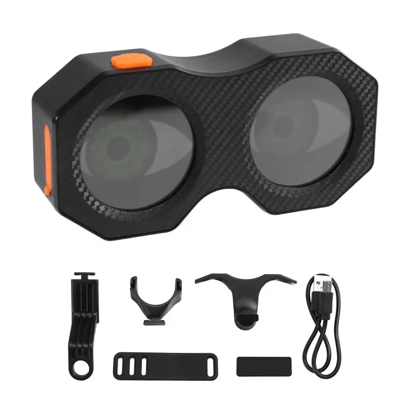 BNVN-Rechargeable Demon Eye Wireless Demon Eye Dual-Eye per luci posteriori per biciclette elettriche