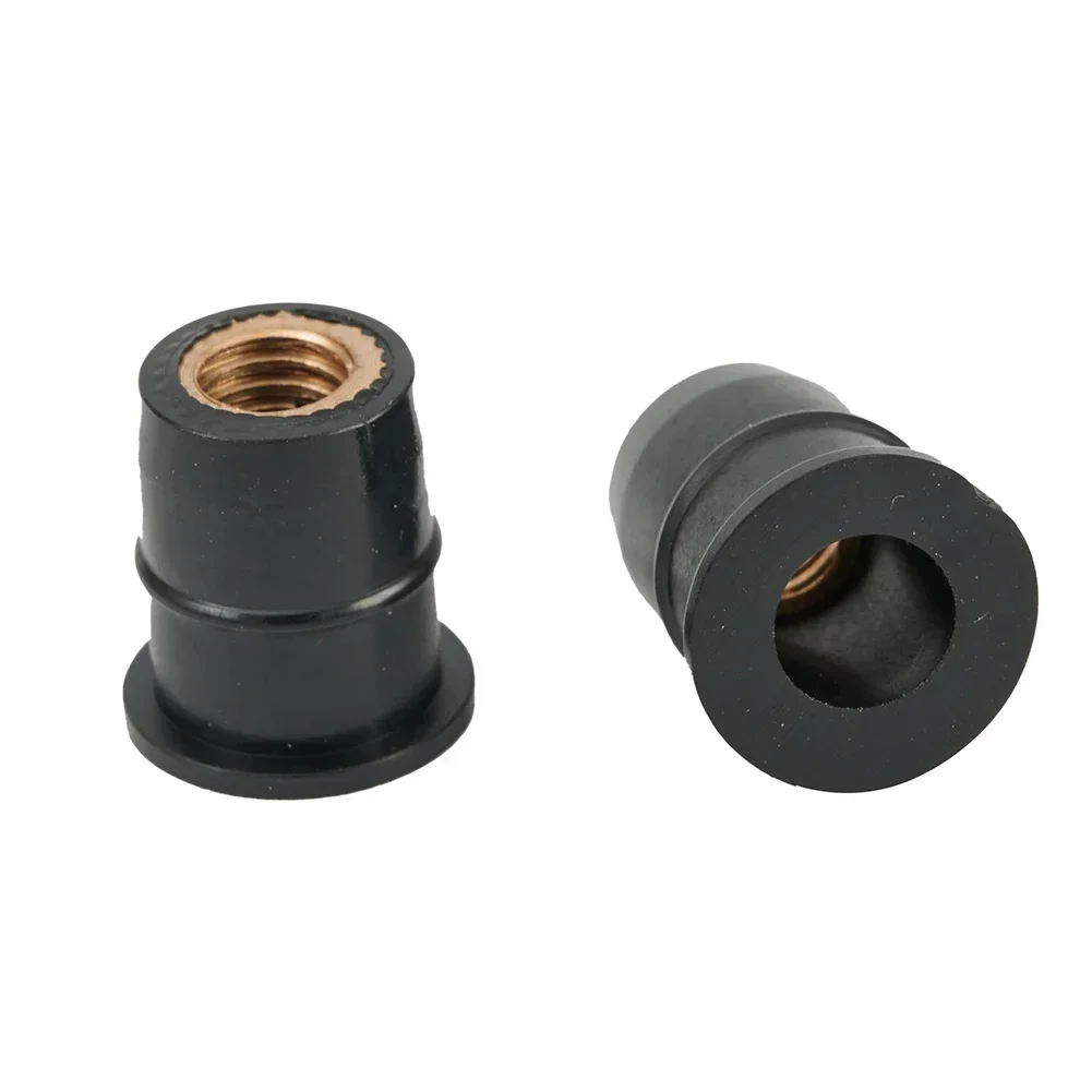 10PCS  Windshield Rubber Rivet Nut With Accessories Rubber Nuts M6 Neoprene Nuts Damper Panel Fixing 6mm