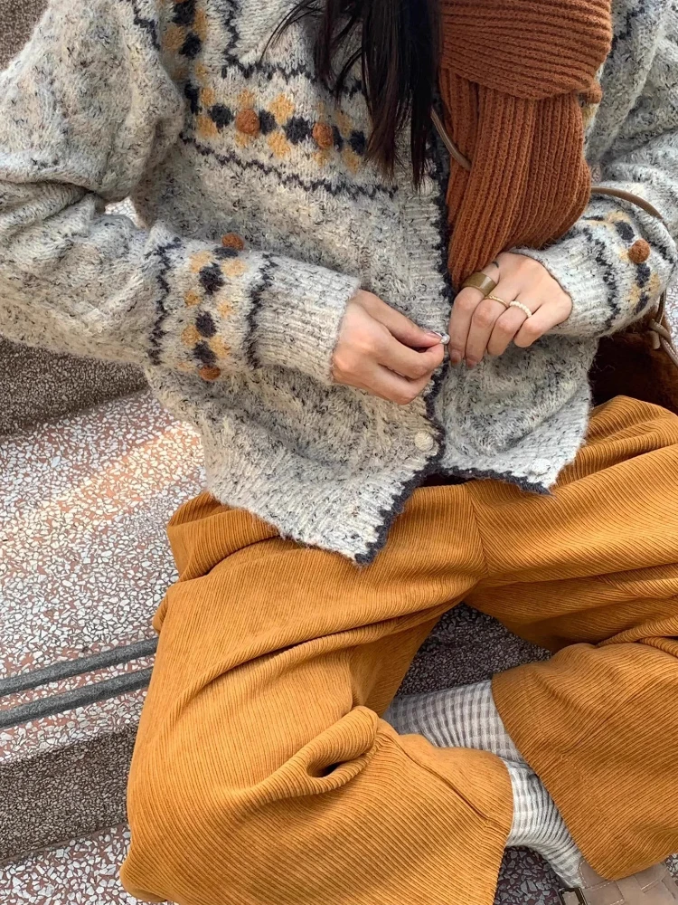 Suéteres vintage casacos soltos de malha cardigan topo coreano moda outono inverno malha único breasted cardigan para mulheres outerwear