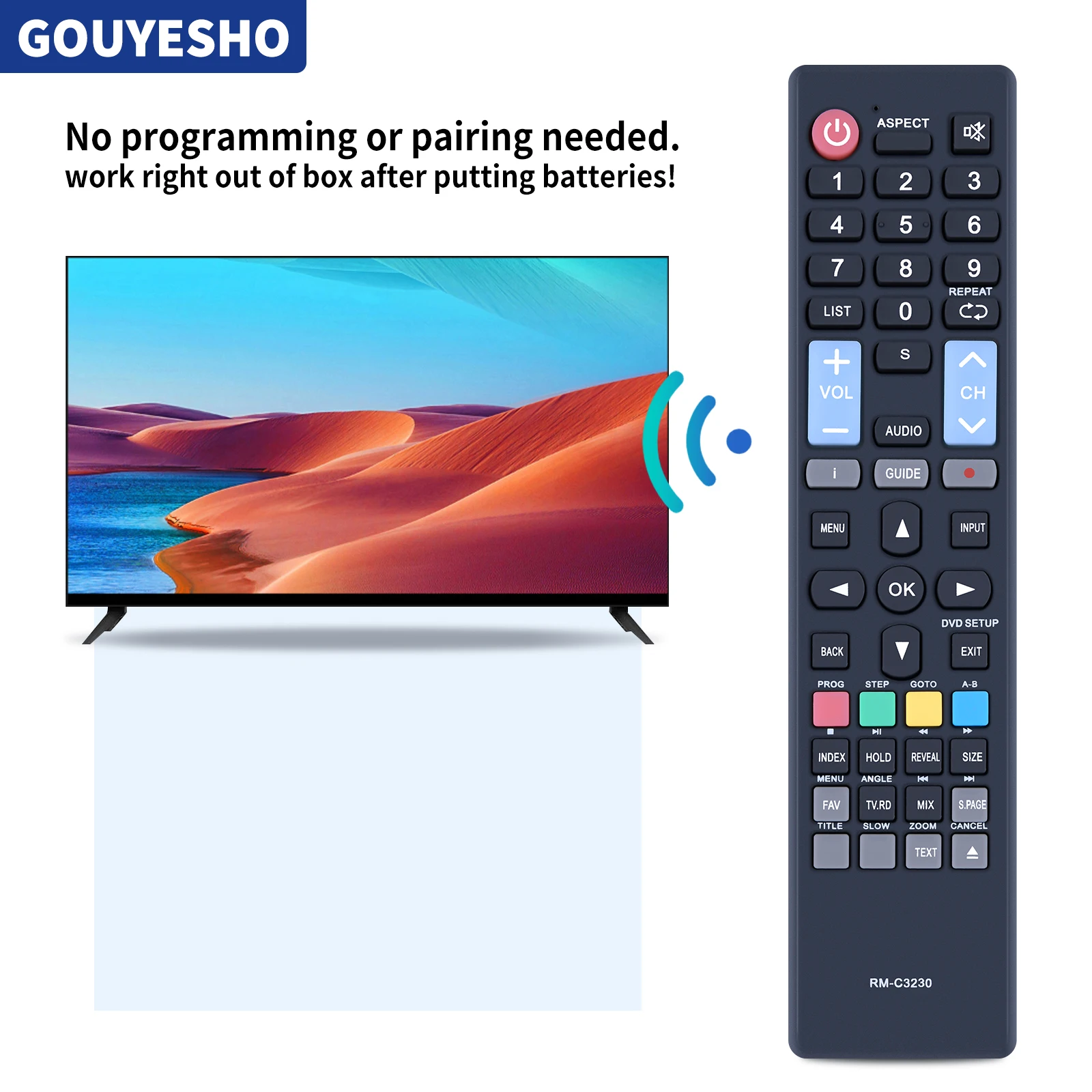 Nouveau RM-C3230 RMC3230 TV Télécommande pour JVC LT-32C360 LT-32C365 LT-39C460 LT-39C640