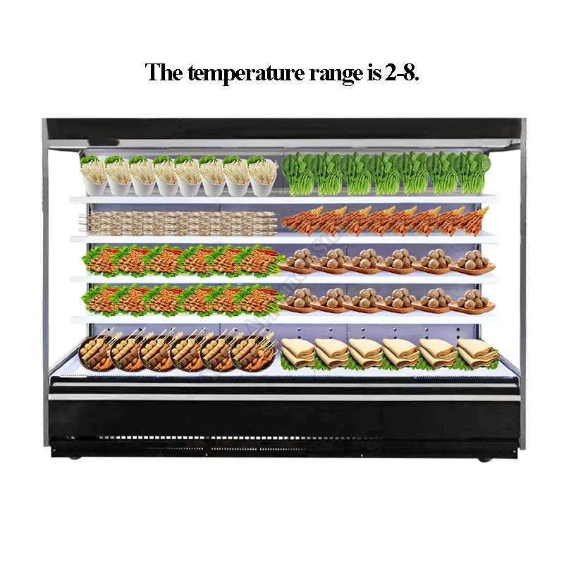 ​Commercial Glass Door Beverage Cooler​ High Capacity Bakery Display Case with Air Screen