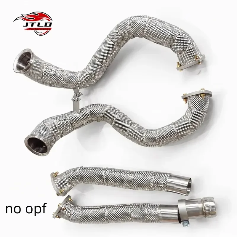 304 Stainless Steel Performance Front Exhaust Pipe Kit for Aston Martin Vantage 4.0L V8 Twin Turbo Heat Shielded