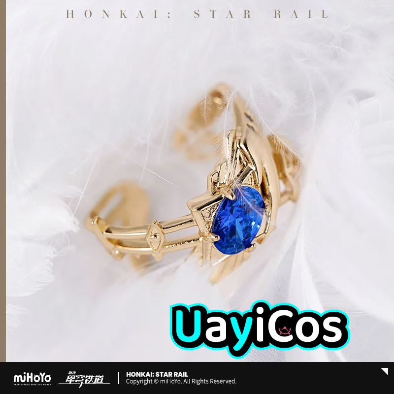 

Rings Official Merch Honkai Star Rail Sunday Rings For Women Ring Set Jewellery Polux Anime Figure Game Toy Kids Gift Cosplay
