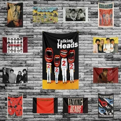 3x5 Ft Heavy Rock Band T-Talking Heads Flag Polyester Digital Printing Banner for Bedroom Wall Art Out Door Tapestry Decoration