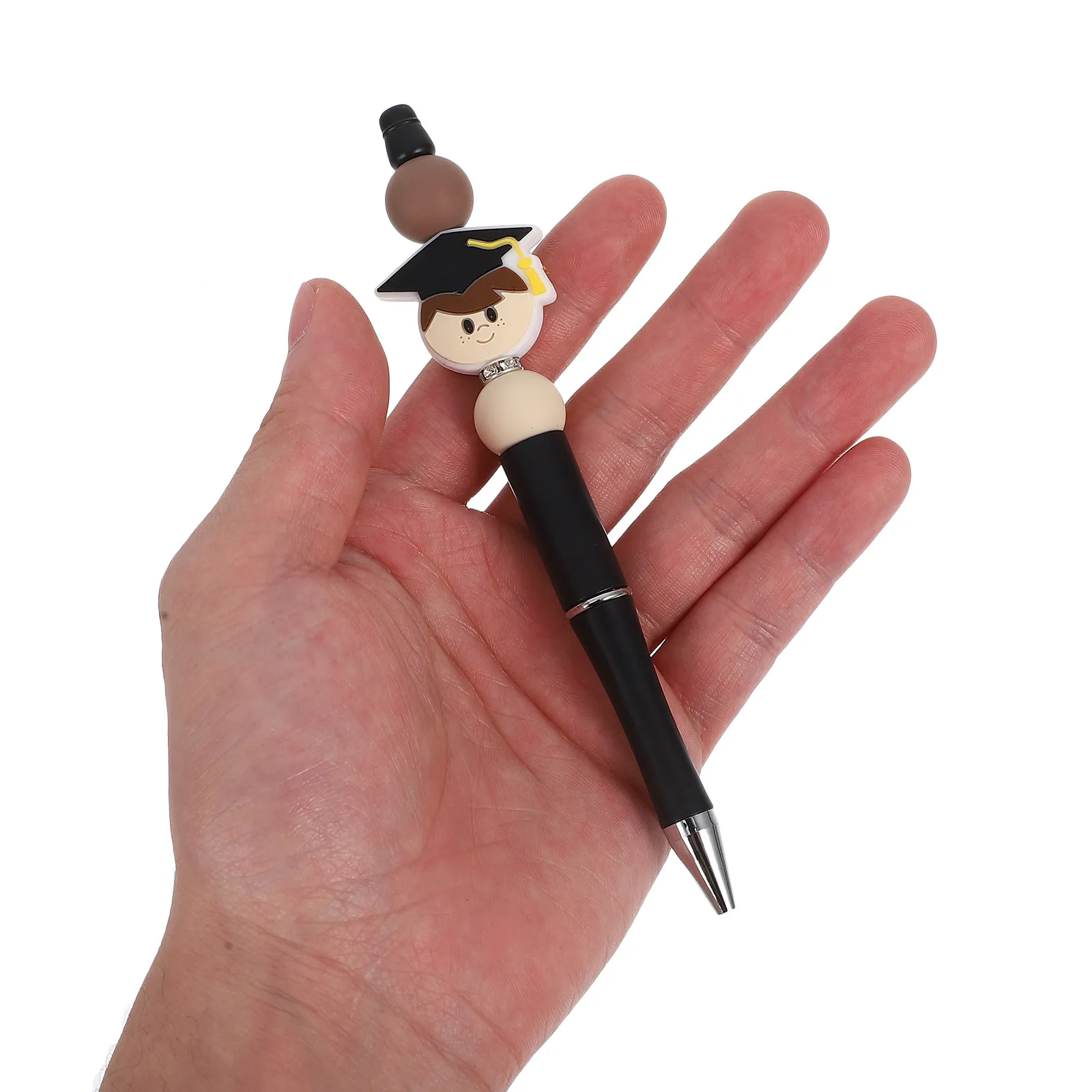 

Изысканная шариковая ручка с бисером для выпускников, с элегантным колпачком, удобная, долговечная, с возможностью замены стержня, плавное письмо, для использования в классе