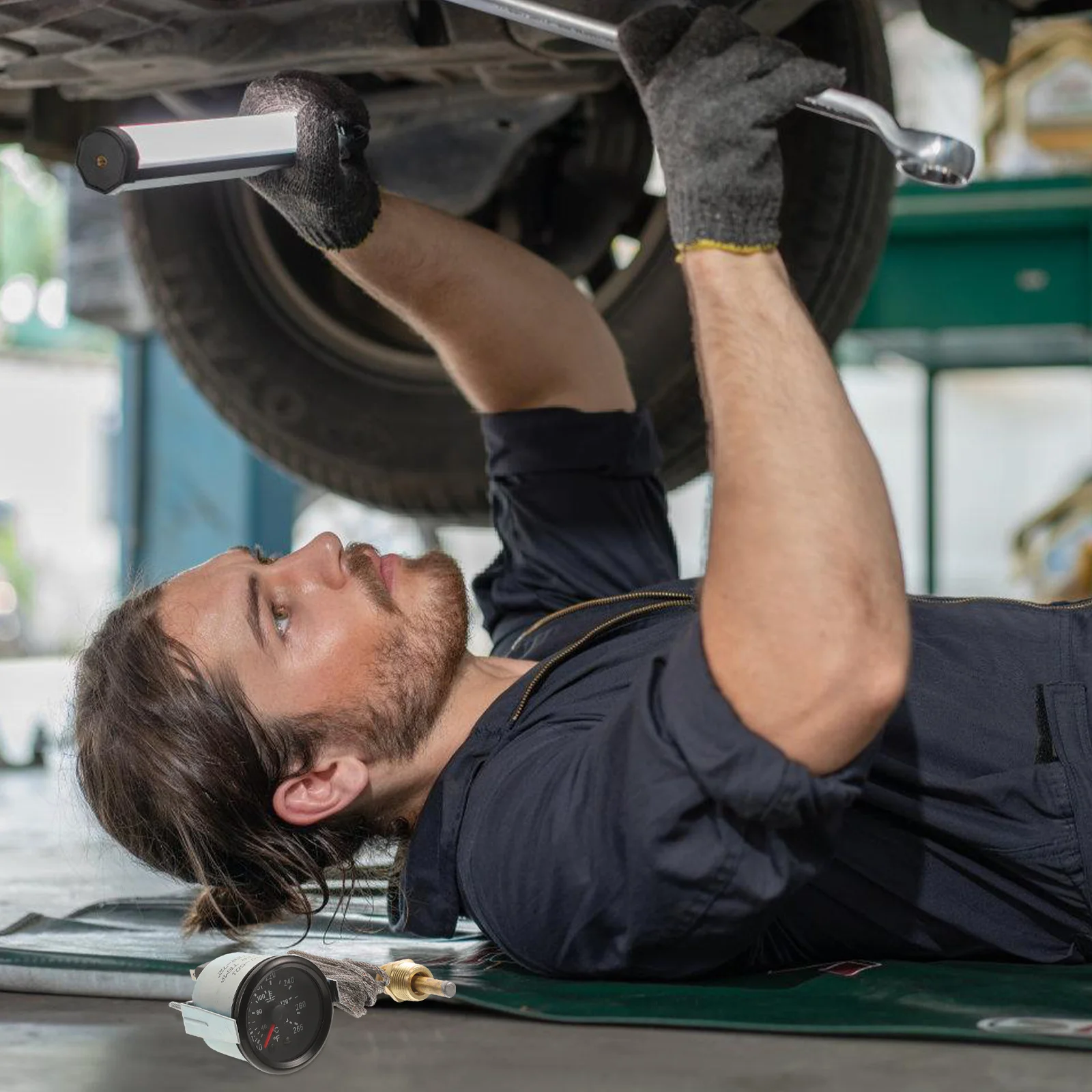 

2 inch Water Temperature Gauge 52mm Sensor Dual Scale for Car Engine Monitoring Protection Reliable Reading Car Accessory