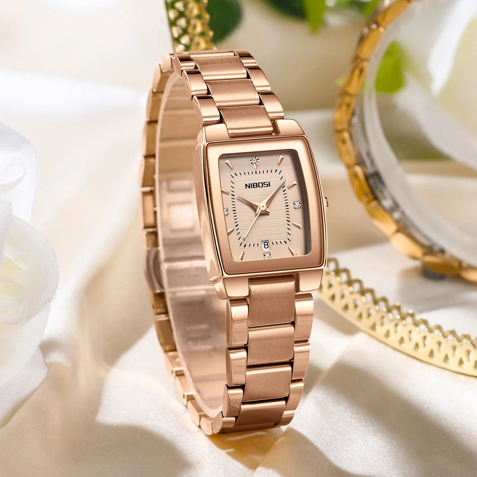 

NIBOSI 2025 женские часы модные кварцевые часы-браслет лучший бренд класса люкс водонепроницаемые женские наручные часы Montre Femme Feminino