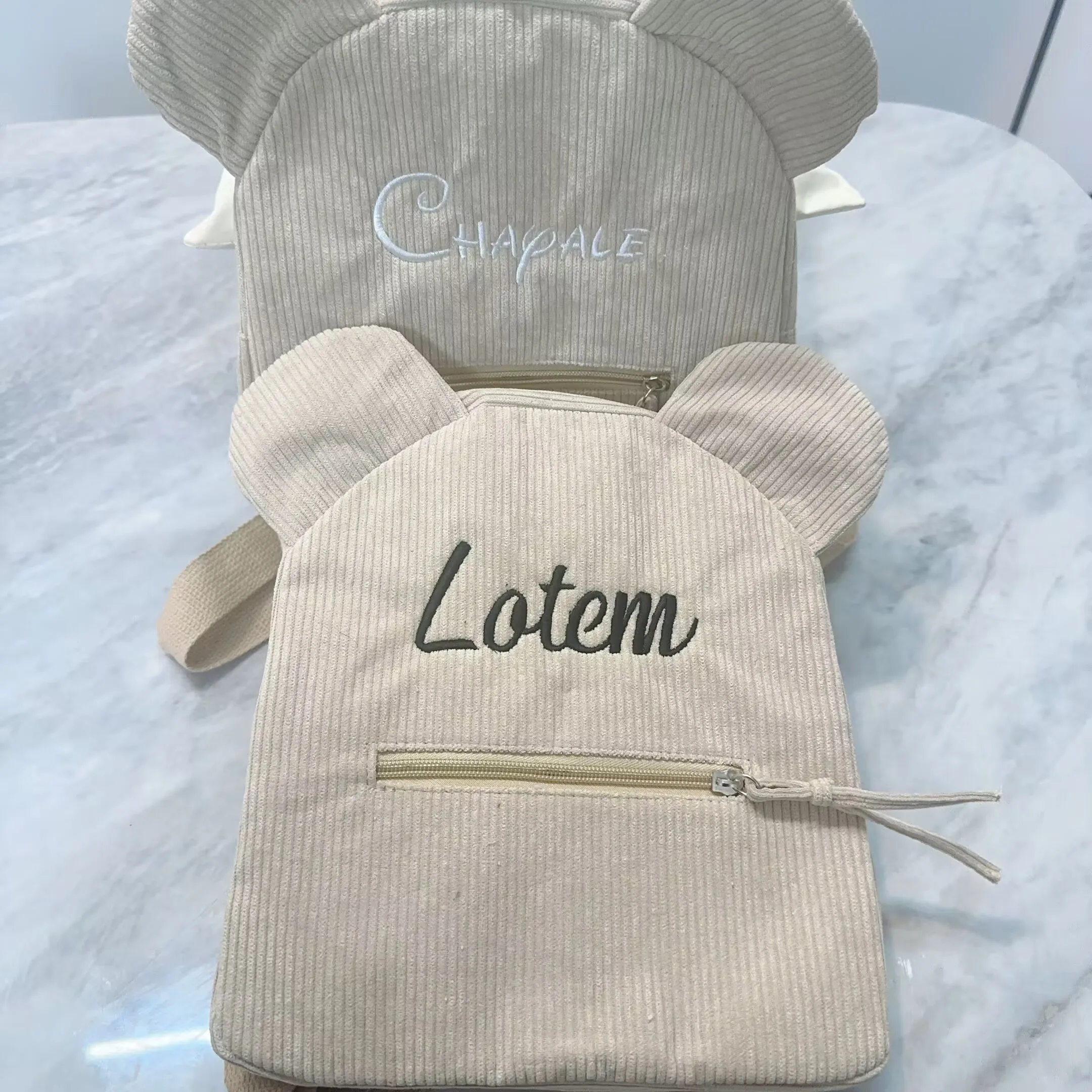 

Custom Teddy Bear Backpack Embroidered Name Kids School Backpack Children's Day Party Gifts Birthday Bags with Personalized Name