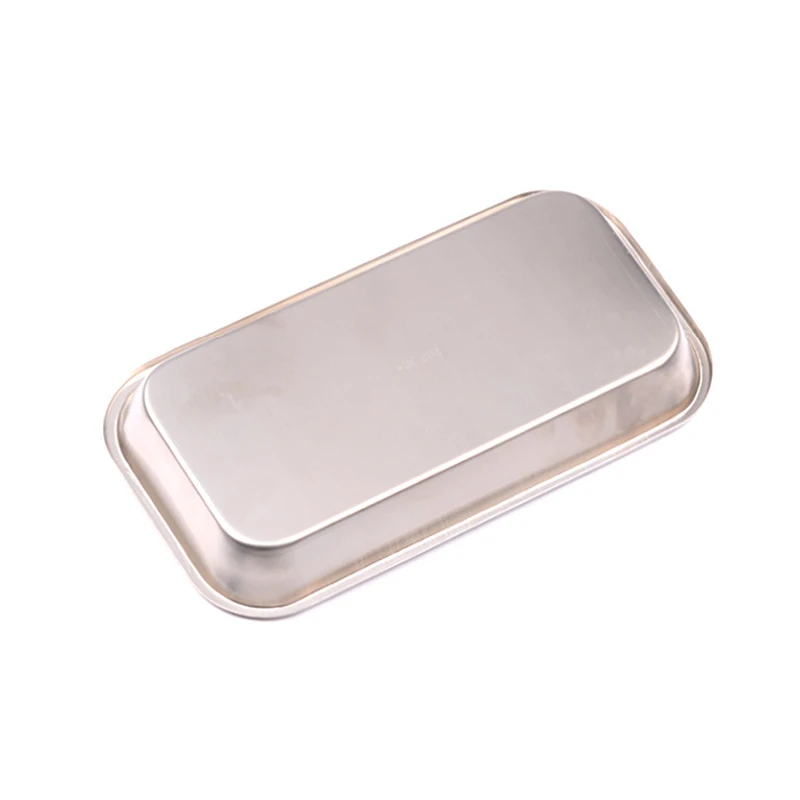 1/2/10pcs Stainless Steel Square Storage Tray Dental Medical Tools Kitchen Tray Nail Tattoo Dental Medical Device