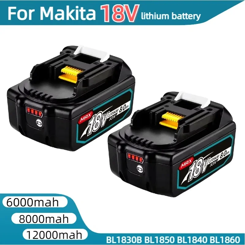 

100% Original 18V Rechargeable power tool Battery For Makita DDF487 DTD173 DTW700 DGA404 Replaceable Li-ion battery 12.0Ah