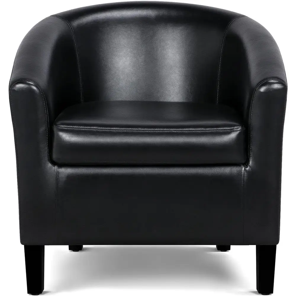 Stylish Black Leather Chaise Lounge Chair with Upholstery for Comfortable Seating in Various Rooms