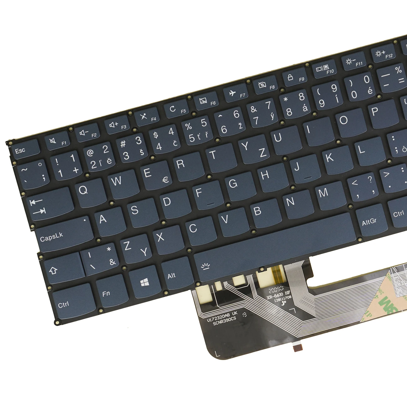 Keyboard For Lenovo YOGA 530-14IKB 530-14ARR 730-13IKB 730-13IWL 730-15IKB 730-15IWL C740-14IML Backlit Blue Swiss Czech Slovak