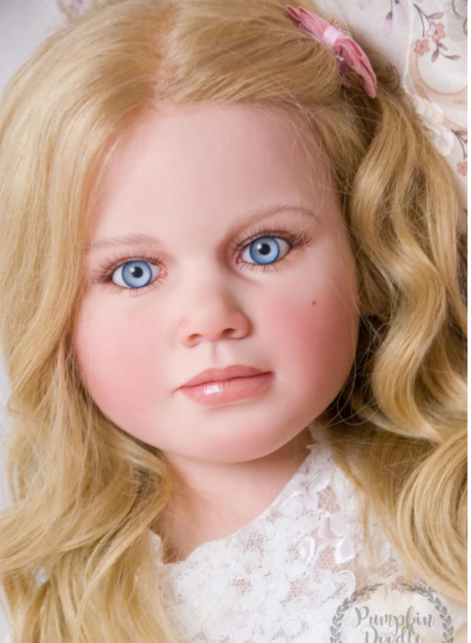 

SINO-BB Exclusive Customized 47inch Huge Reborn Doll Gabriella Rooted Blond Hair Hand Painted Completed
