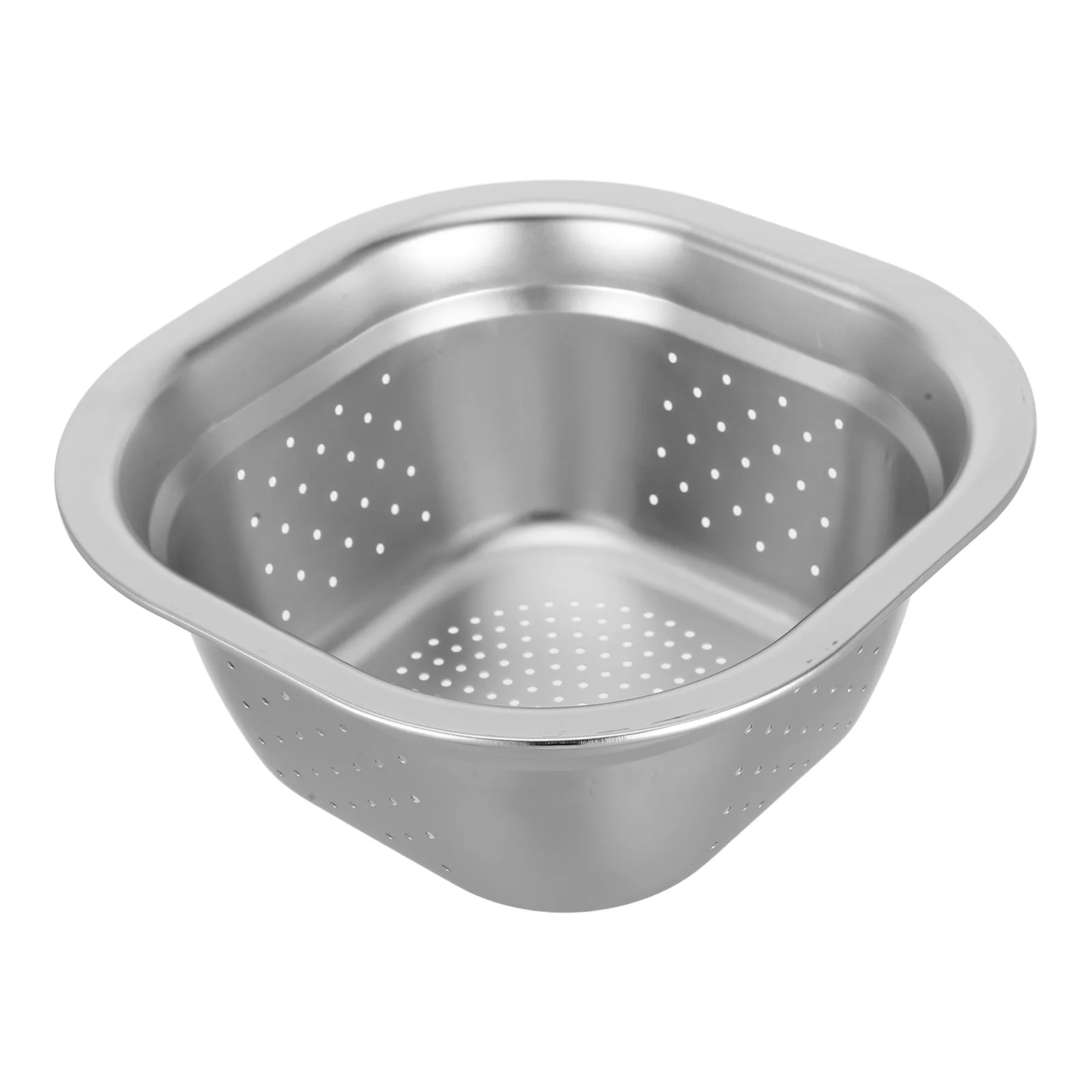 

Kitchen Sink Metal Colander Stainless Steel Washing Basin Party Thick Vegetable Bowls