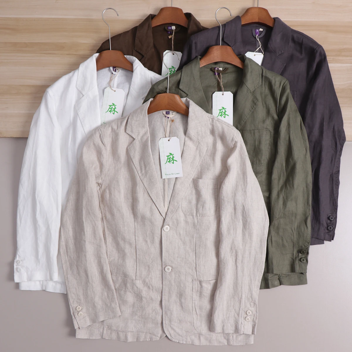 

High-End Men's Casual Linen Suit Lightweight Breathable Sunscreen Spring Summer Fashionable Standard Fit Adult Daily Wear