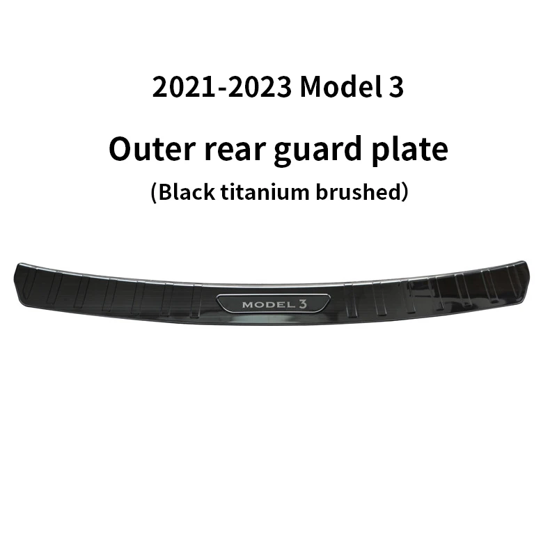 

Trunk Protector Guard Anti-Scratch Mat Rear Cargo Threshold Sill Cover Bumper steel Organizer Pad Accessories For Tesla Model 3
