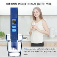 LCD Digital Display Household Water Test Pen Waterproof High Accuracy Digital PH Meter 0-9990ppm Multifunction PH Tester