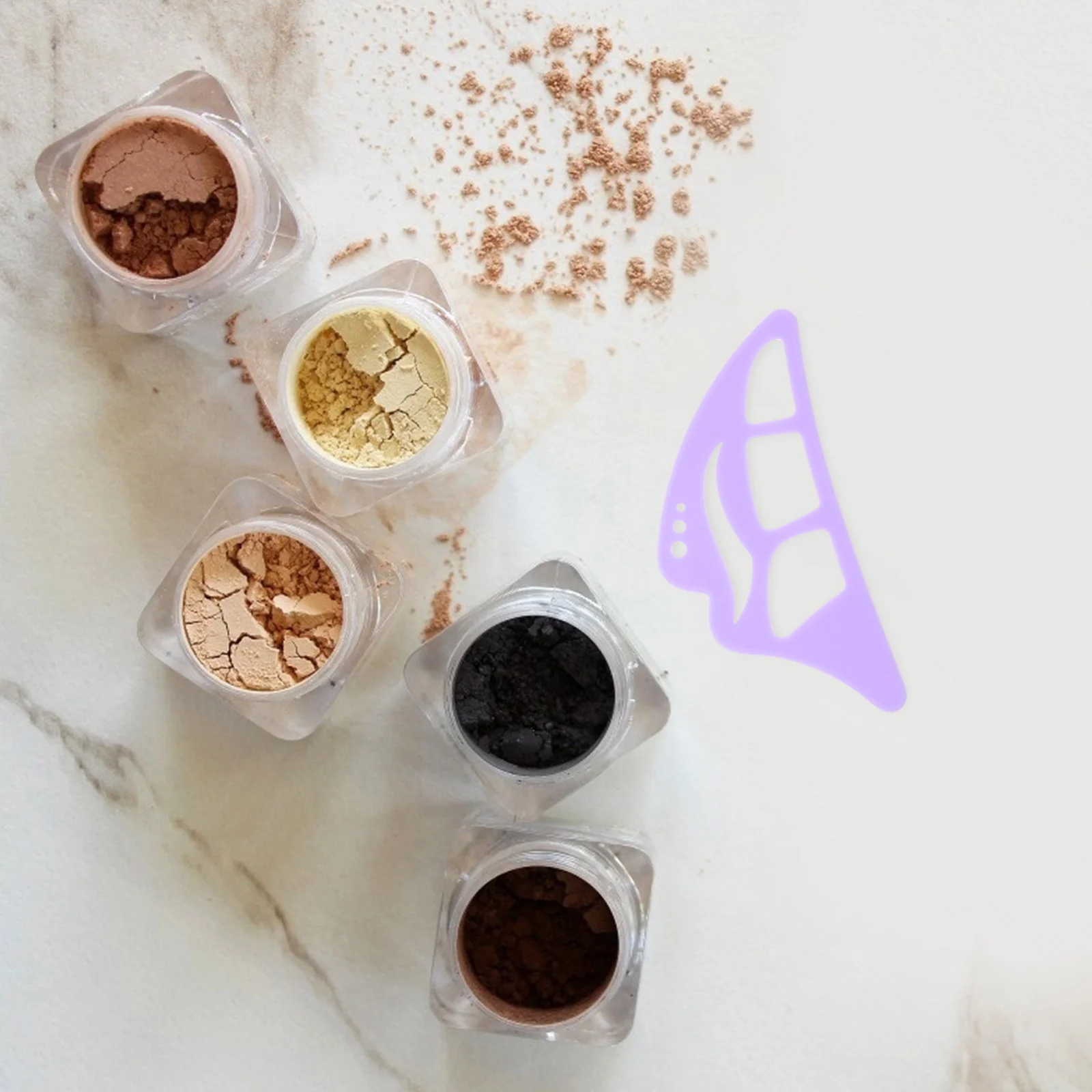 استنسل ظلال العيون للنساء، أداة مساعدة مكياج العيون من السيليكون قابلة لإعادة الاستخدام تخلق بطانة مثالية مجنحة تناسب جميع أنواع العين مزدوجة