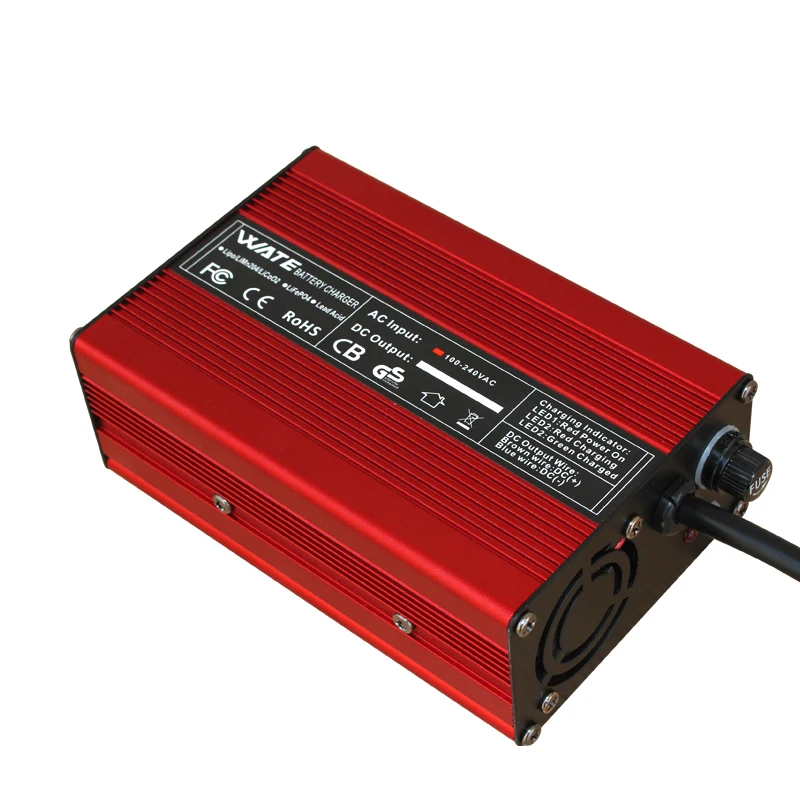 58.8V 5A Charger 14S 52V Li-ion Battery Charger Lipo/LiMn2O4/LiCoO2 Charger Output DC 58.8V With cooling fan