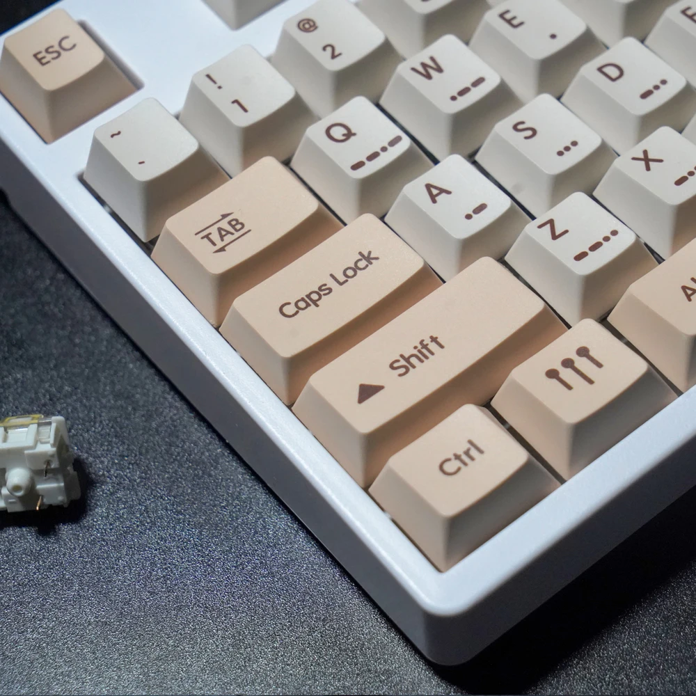 PBT Fumos Password Keycaps English/139 Keys /60/68/75/84/87/96/ 98/104/108   MX Keycap For DIY Custom Mechanical Keyboard La