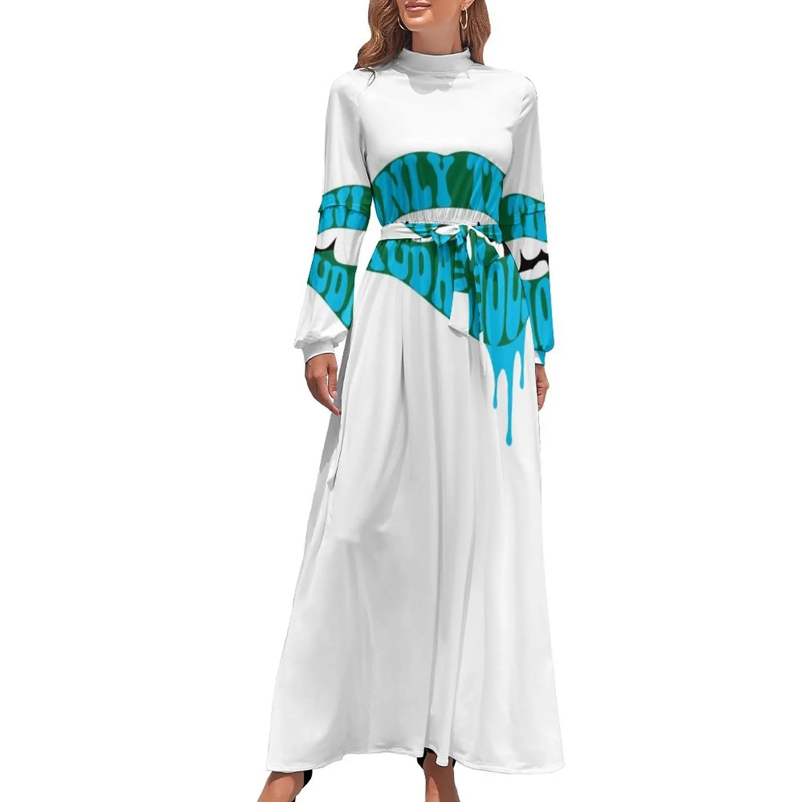 Женское длинное вечернее платье