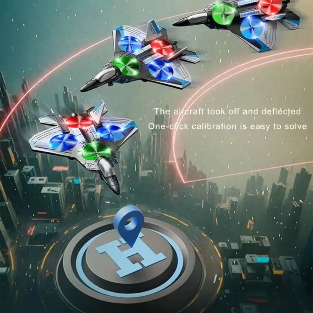 EPP رغوة التحكم عن بعد رغوة مقاتلة الجاذبية الاستشعار 2.4G حيلة أربعة موتور هليكوبتر المحمولة قابلة للشحن RC هواية طائرة نفاثة #4