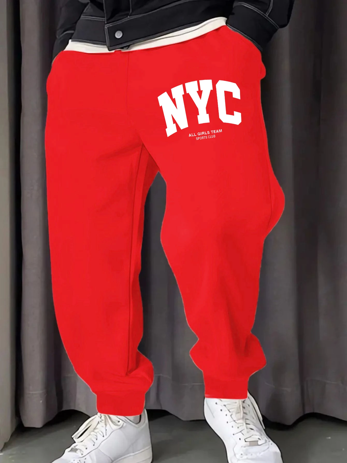 

New York City Usa Sport Team Men Sportpants Fleece Drawstring Long Pant Autumn Casual Sweatpants Comfortable Jogging Pants