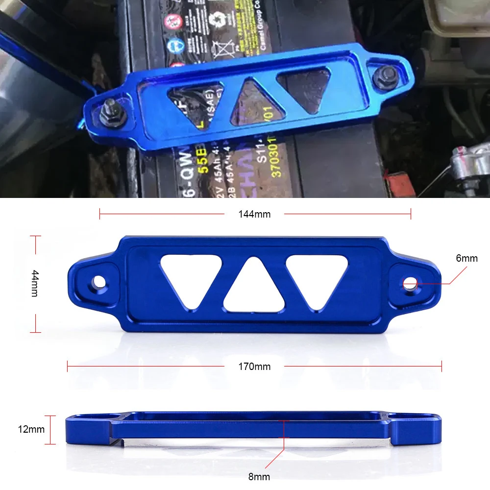 14.5cm/19cm Car Racing  Aluminum Alloy Vehicle Battery Fixing Bracket Car Battery Type Battery Pressure Plate