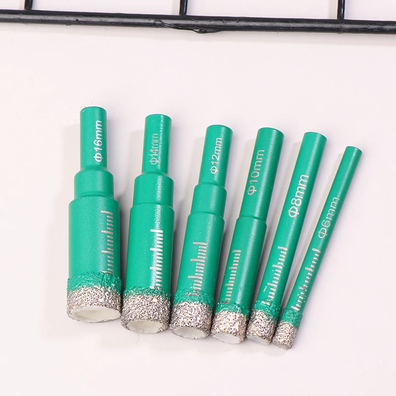 Diamond Drill Bit 6-16mm Hex Shank Built In Cooling Wax For Porcelain Tile Glass Granite Marble Ceramic Hole Saw Cutter