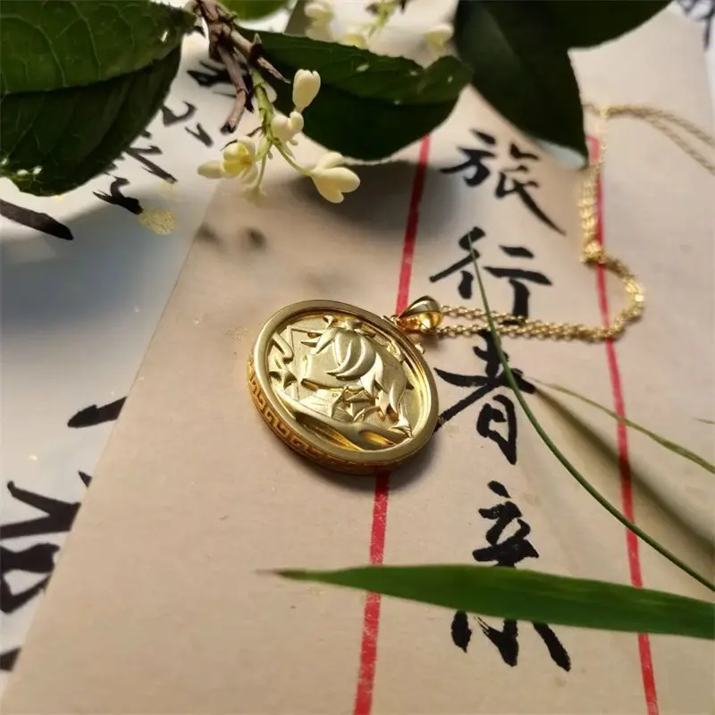 Genshin Impact Liyue Dijun Zhong Li Impression Pendant Necklace Animation Game Surrounding Secondary Clavicle Chain Jewelry
