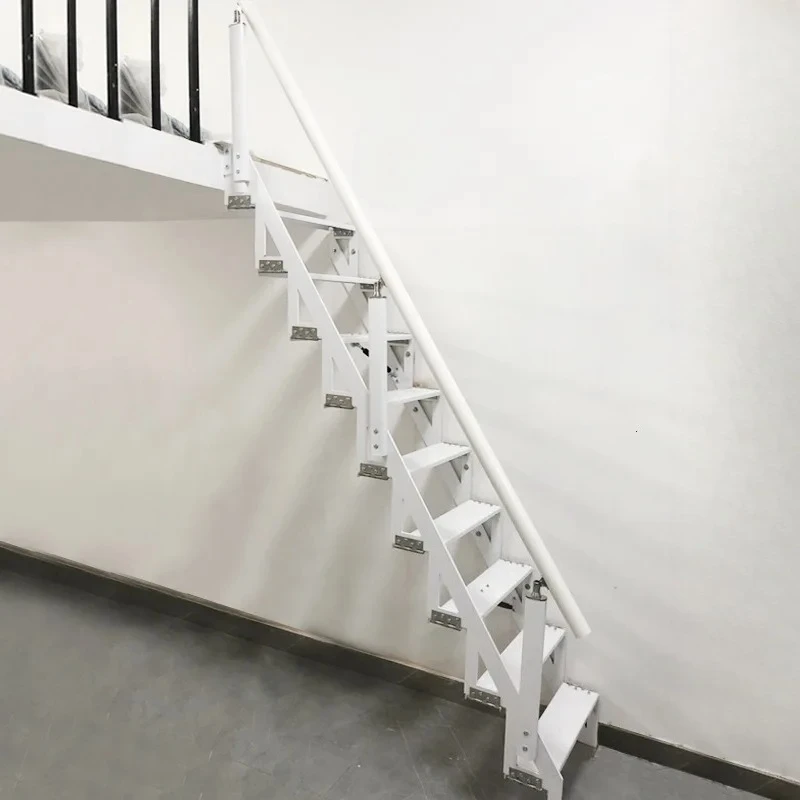 Side wall folding staircase household step steps indoor and outdoor loft duplex second floor