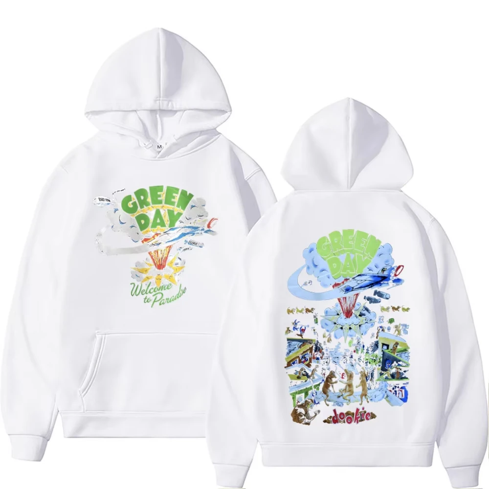 

Rare Punk Band Green Day Dookie Hoodie Men Classic Gothic Vintage Rock Sweatshirt Women Hip Hop Oversized Hoodies 90s Streetwear