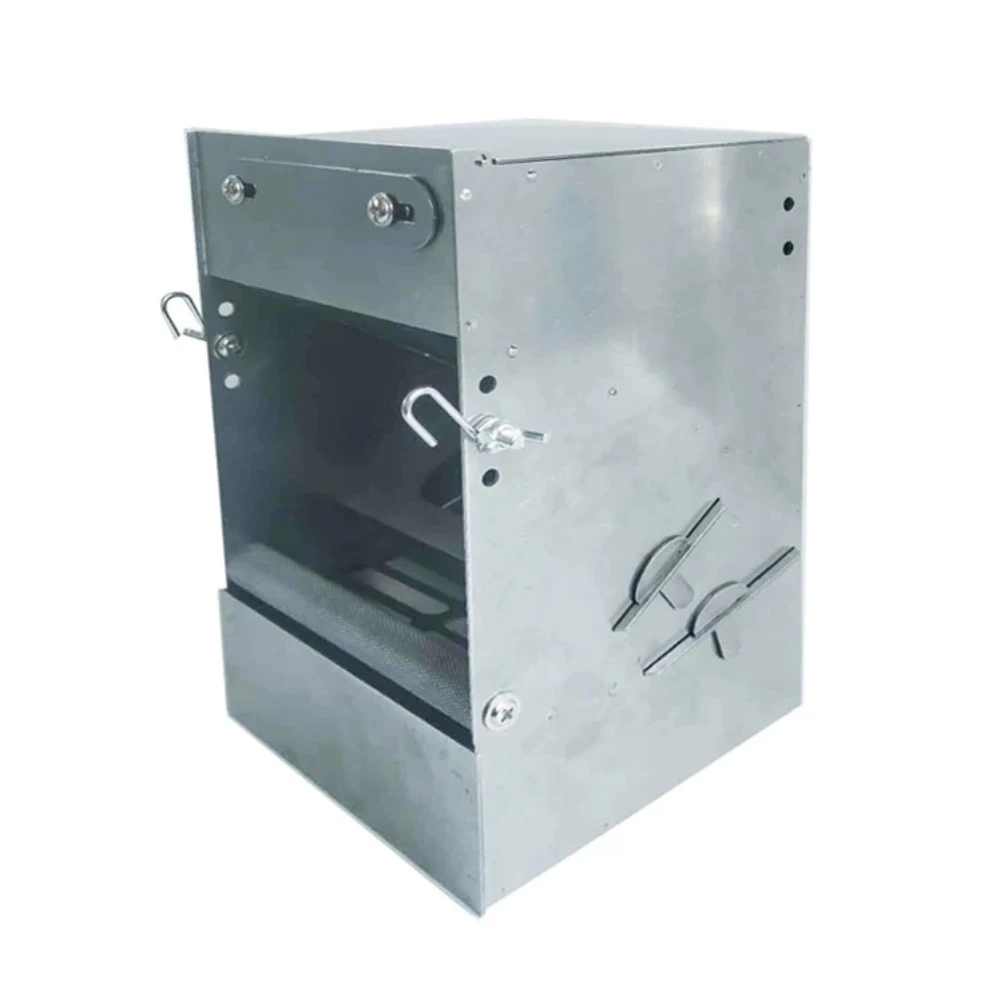 

Stainless Steel Automatic Parrot Feeder – Anti-Spill, Chew-Resistant, Inside & Outside Mount for Large Parrots