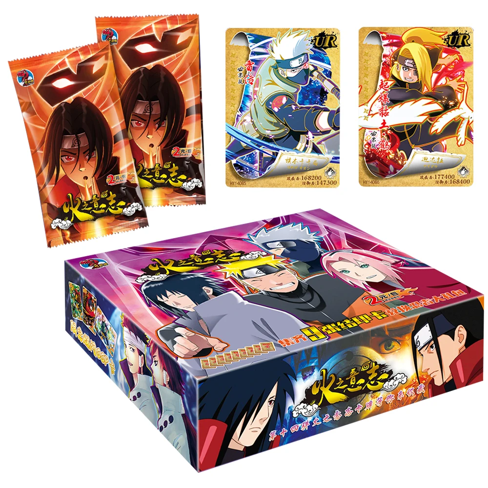 

Genuine Naruto Anime Card Sasuke Narutoes Uzumaki Uchiha Collection Rare Cards Game Hobby Collectibles Cards Child Gifts Toys