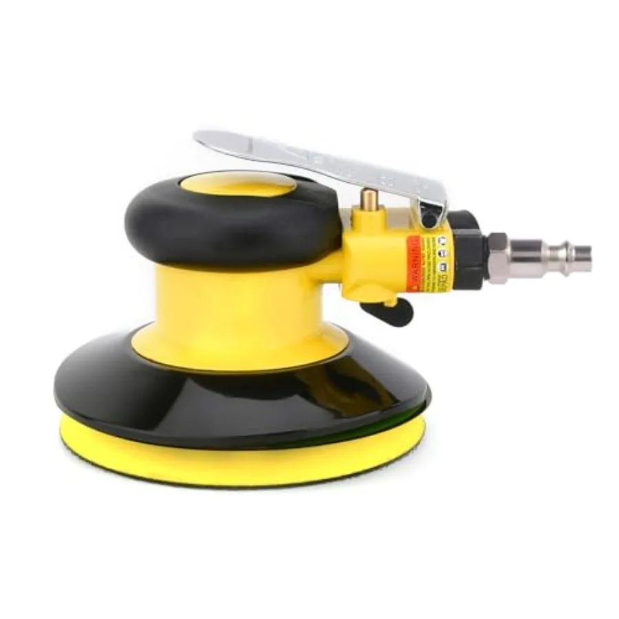 

Professional Air Random Orbital Palm Sander Dual Action Pneumatic Sander Low Vibration Heavy Duty … 5-inch Yellow