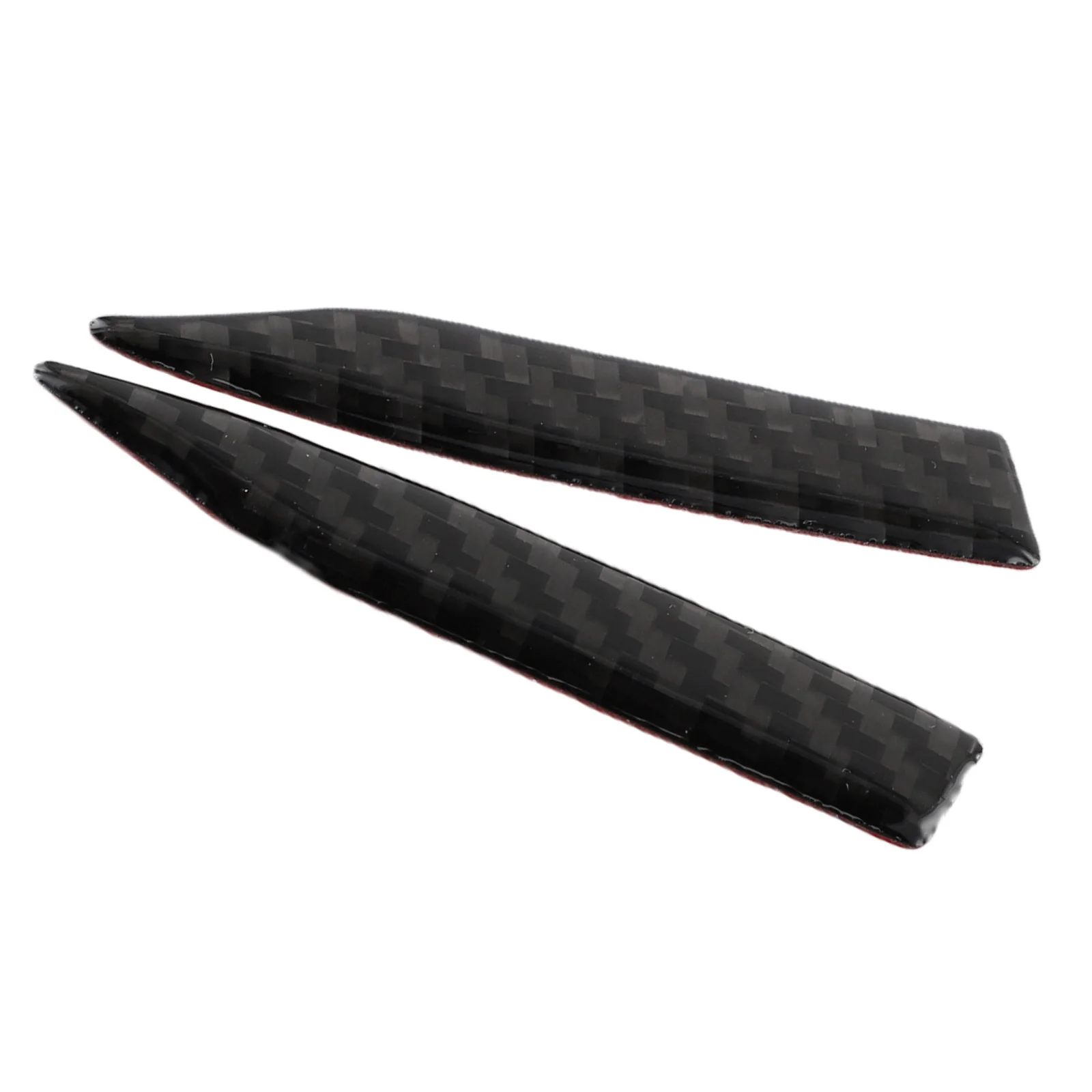 2 قطعة حامي مرآة الرؤية الخلفية سيارة الحرس الأسود ألياف الكربون ديكور لامعة الجانب مرآة ملصقات تقليم الملحقات المثالية