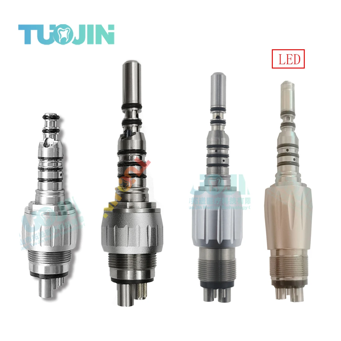 

Стоматологический светодиодный быстроразъемный соединитель, 4 отверстия, 6 отверстий, оптоволоконный высокоскоростной турбинный наконечник