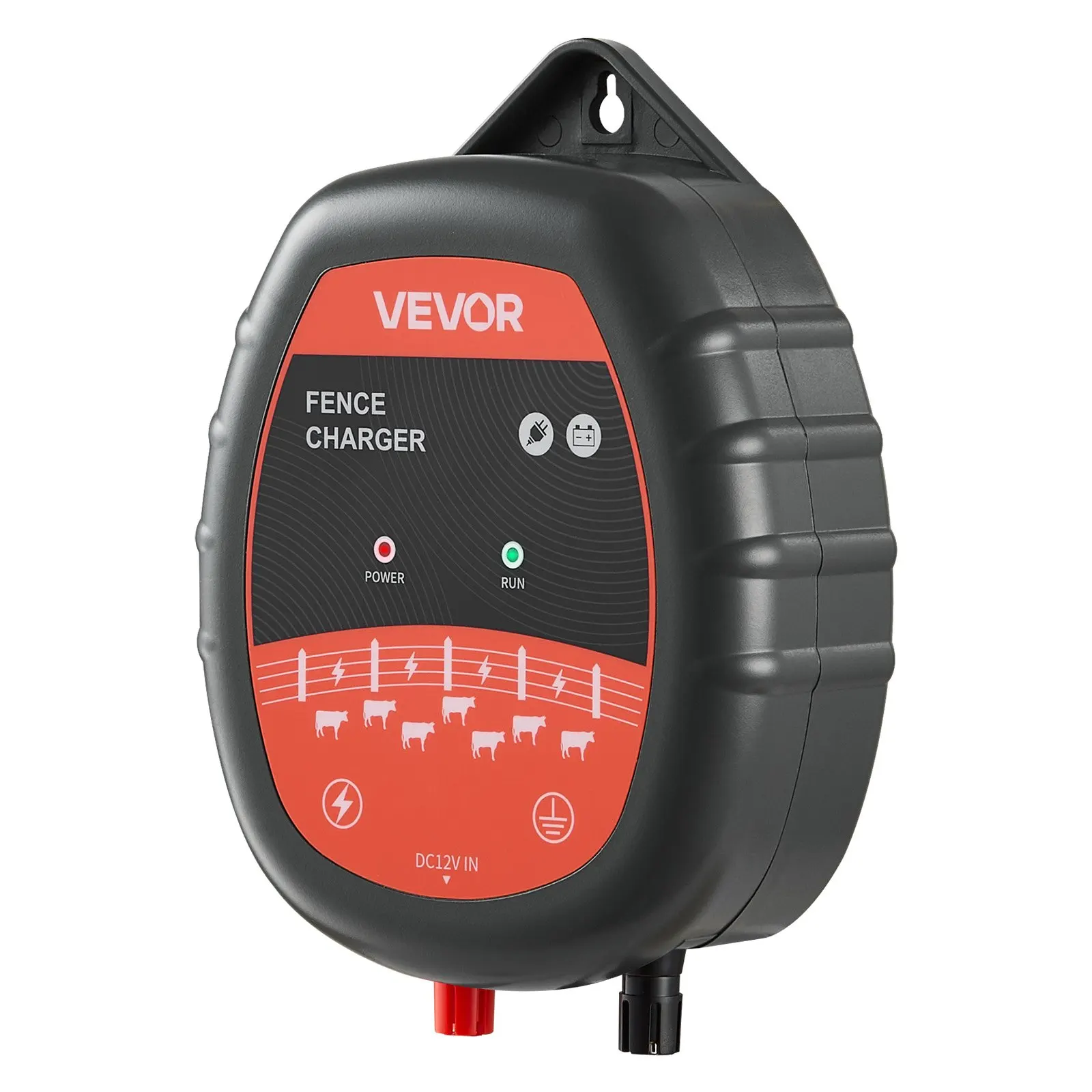 

Electric Fence Charger, 10kV 1J, AC DC Electric Fence Energizer With LED Indicator, 1.86 Miles Range, Powerful Plug-in Fences