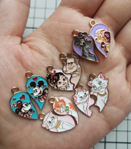 

10 шт. 5 пар мультяшный кулон DIY ювелирные изделия ожерелье серьги браслет ювелирные изделия серьги подвески