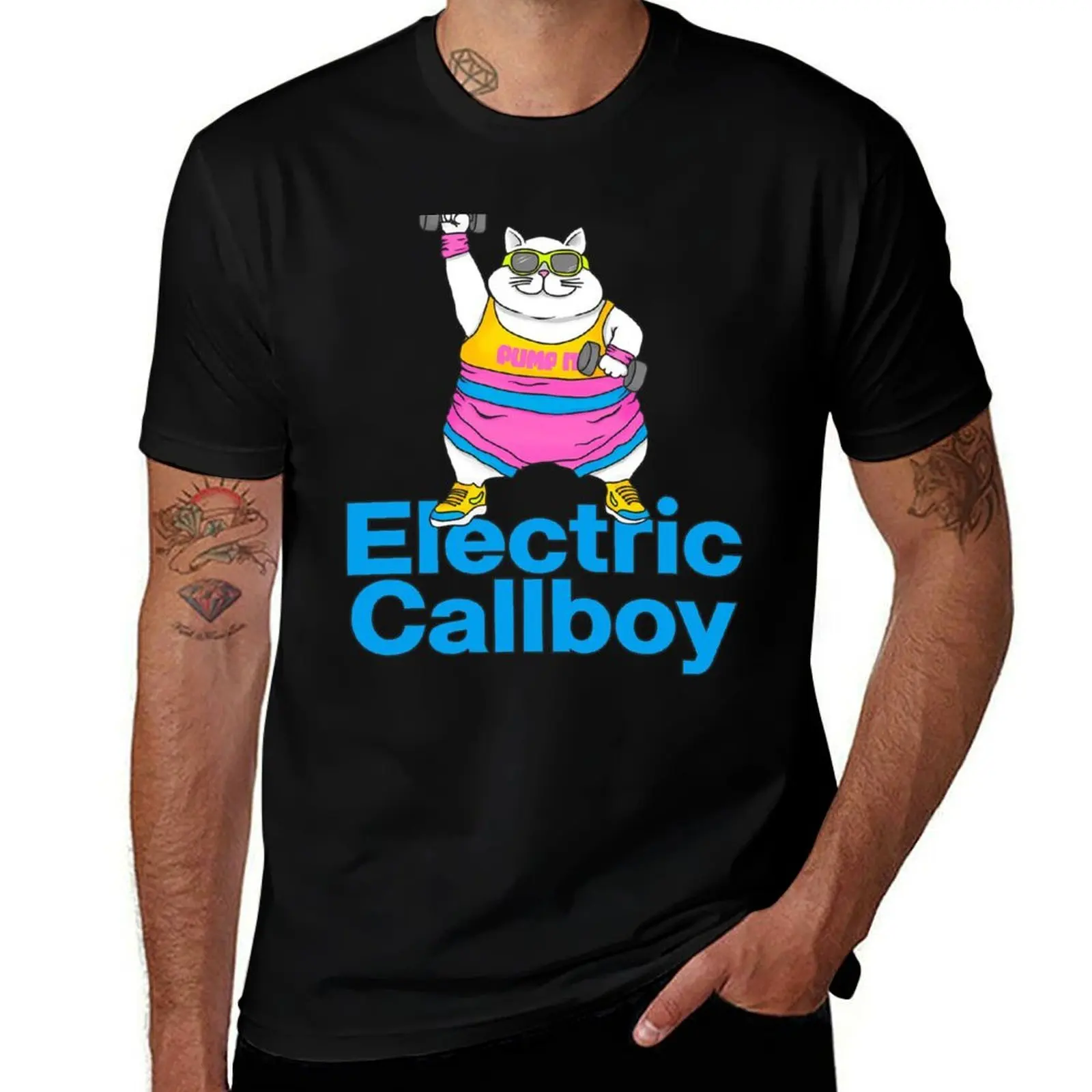 Pump It Eletric Callboy T-Shirt Plus Size All Match Tee Shirt